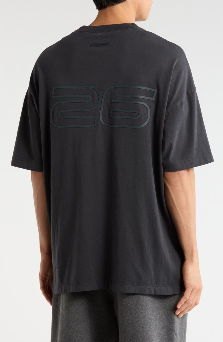 Fear of God Essentials '90s Fit Logo Graphic T-Shirt, Alternate, color, Vintage Black