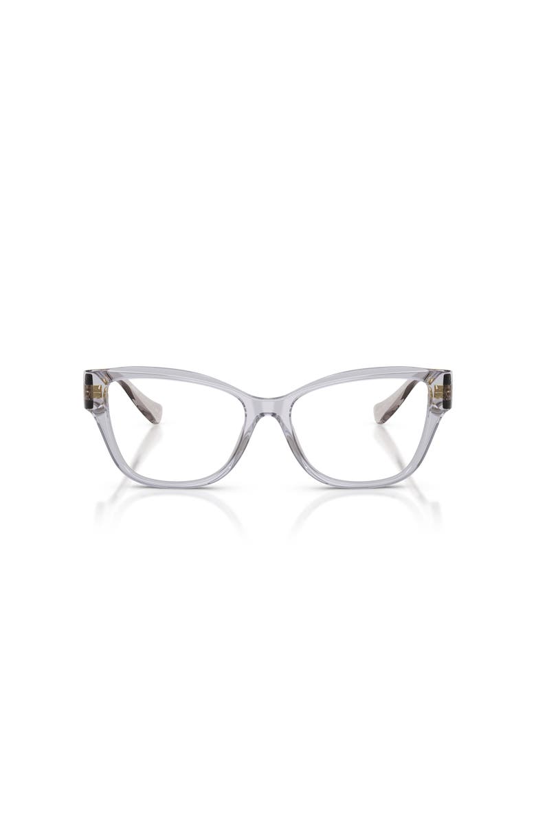 Versace 54mm Rectangle optical glasses, Alternate, color, Grey