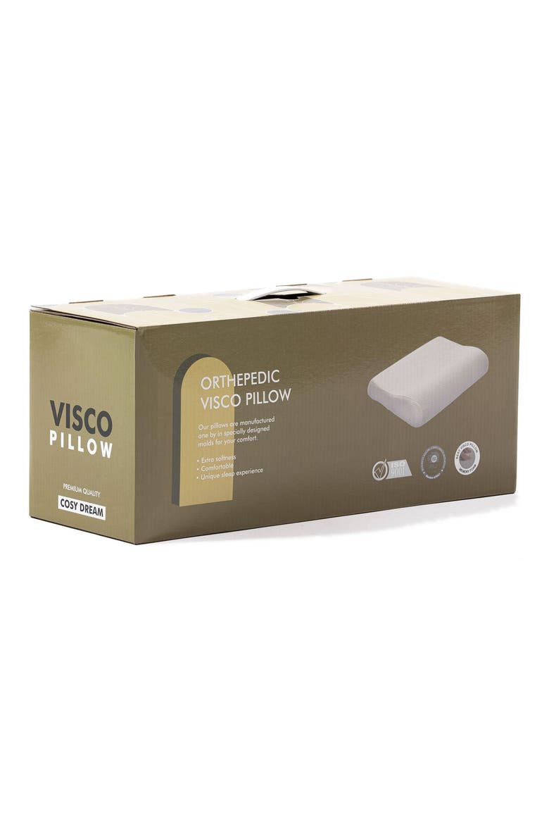 Othopedic Visco Pillow, Alternate, color, WHITE