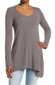 GO COUTURE Asymmetrical Swing Sweater