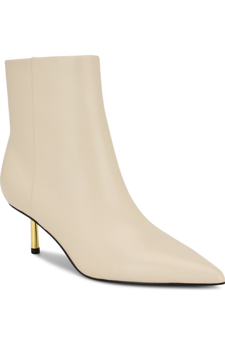 Nine West Hamesa Pointed Toe Bootie, Main, color, Ivory