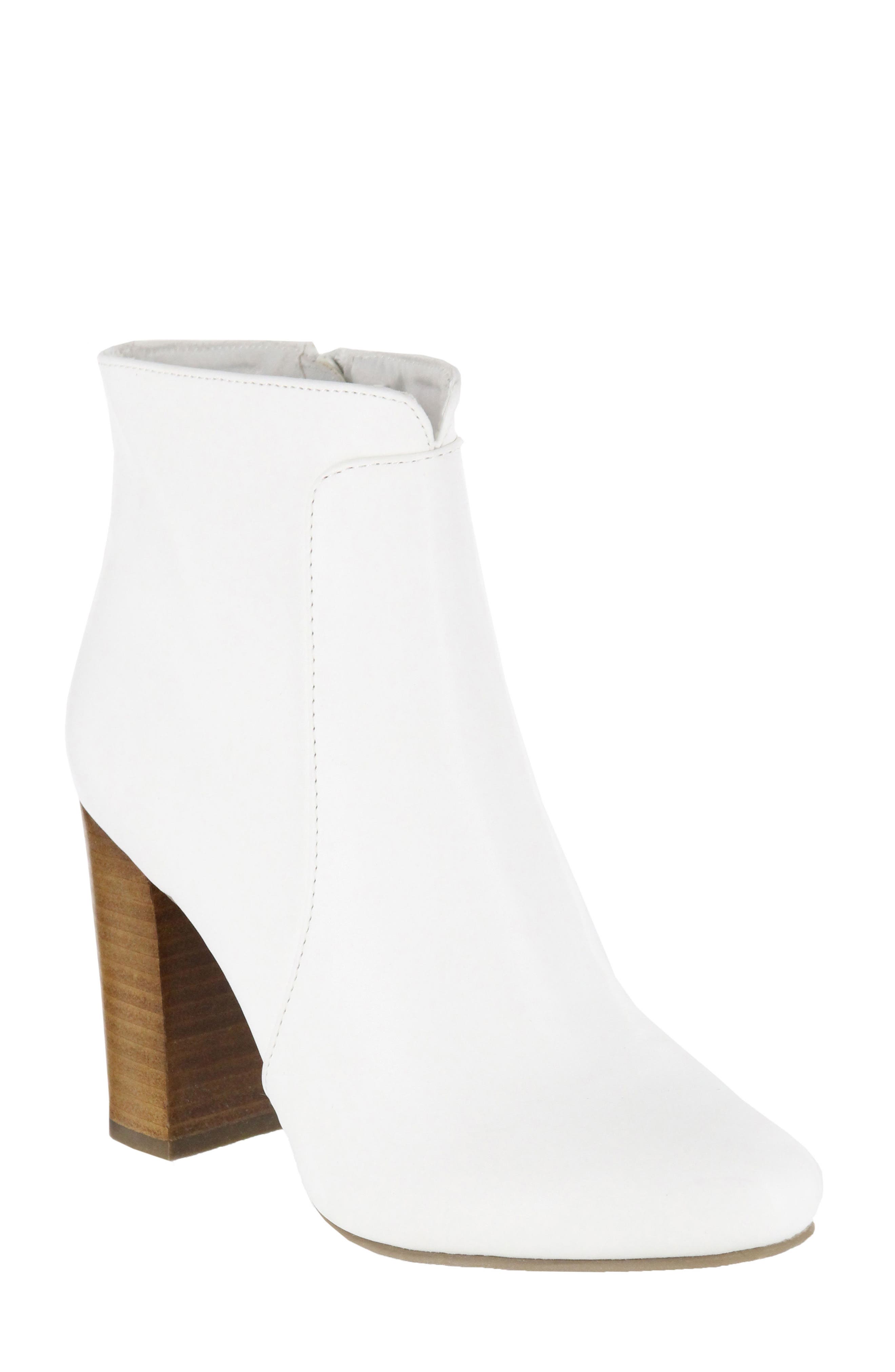 Rosebud Bootie, Main, color, WHITE