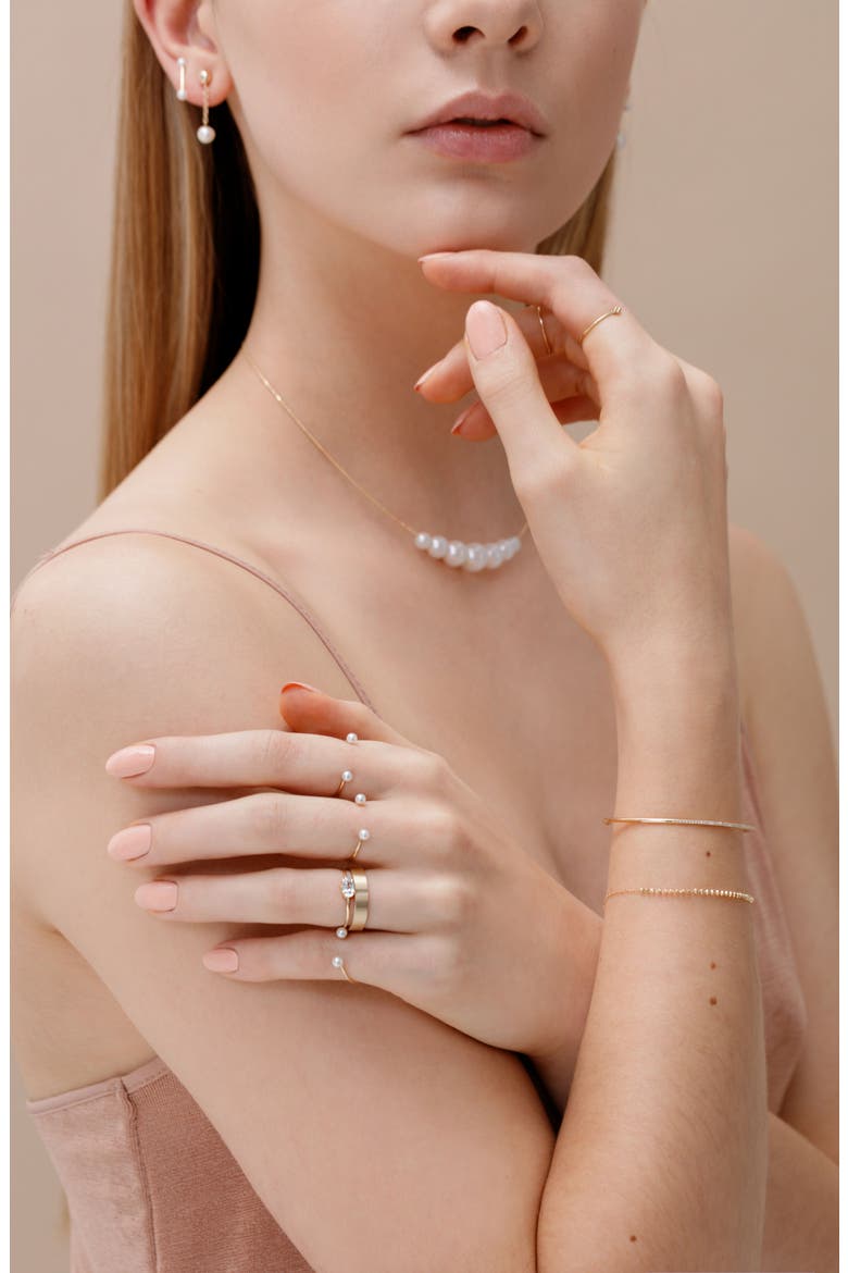 Skinny Pearl Open Ring, Alternate, color, YELLOW GOLD/ WHITE PEARL