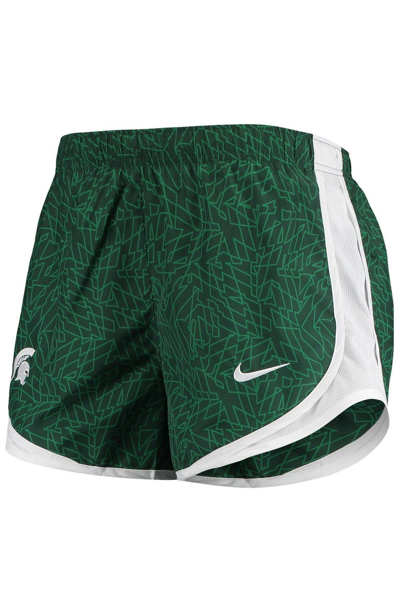 Nike Women's Nike Green/White Michigan State Spartans Performance Tempo Shorts, Alternate, color,