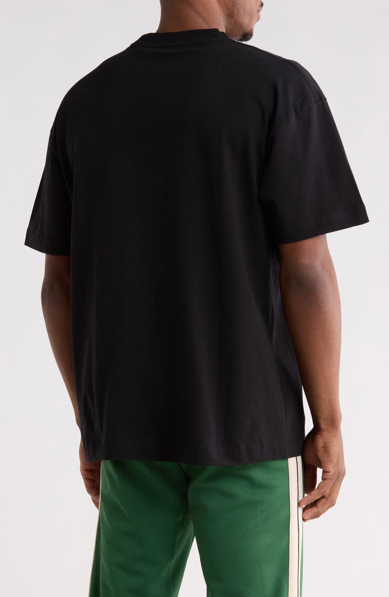 Palm Angels Logo Graphic Cotton T-Shirt, Alternate, color, Black