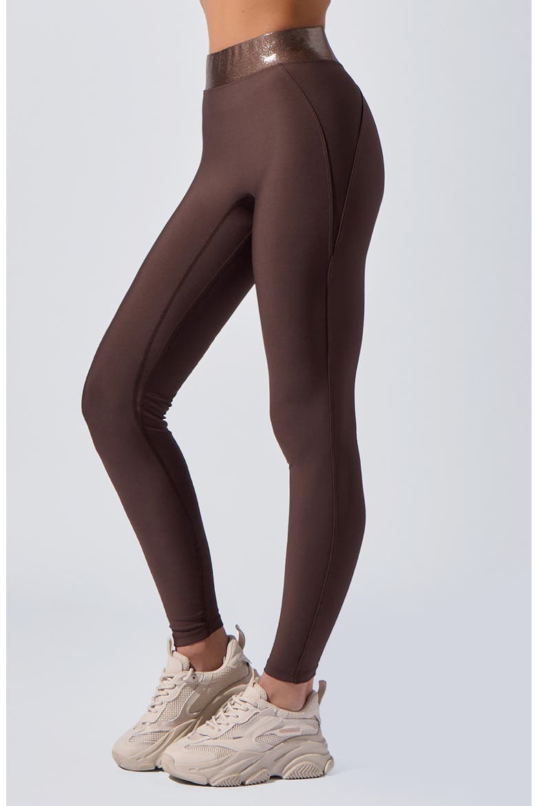 Lina High Waist Leggings, Main, color, OAK