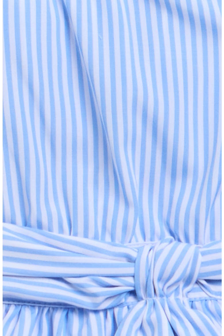Stripe Tiered Dress with Bloomers, Alternate, color, BLUE