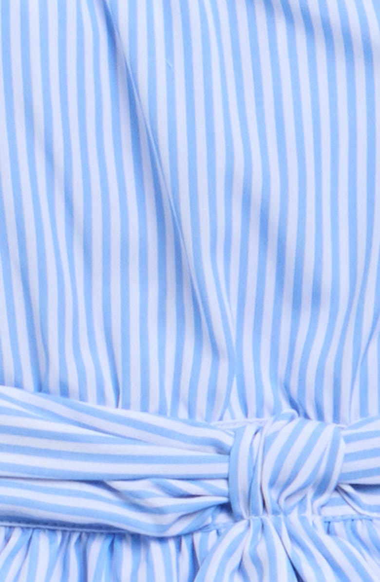 Habitual Kids Stripe Tiered Dress with Bloomers, Alternate, color, Blue