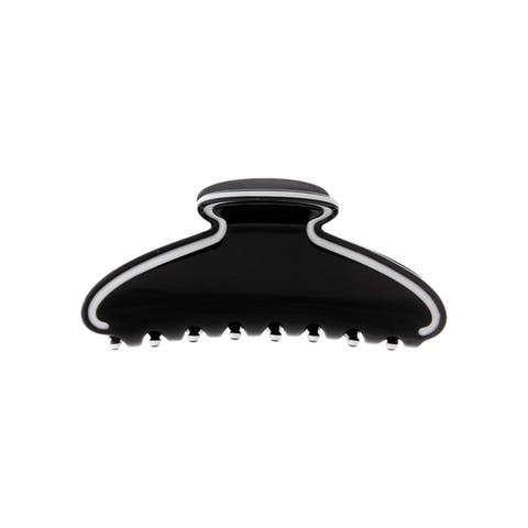 Two Tone Rimmed Acetate Claw Clip
