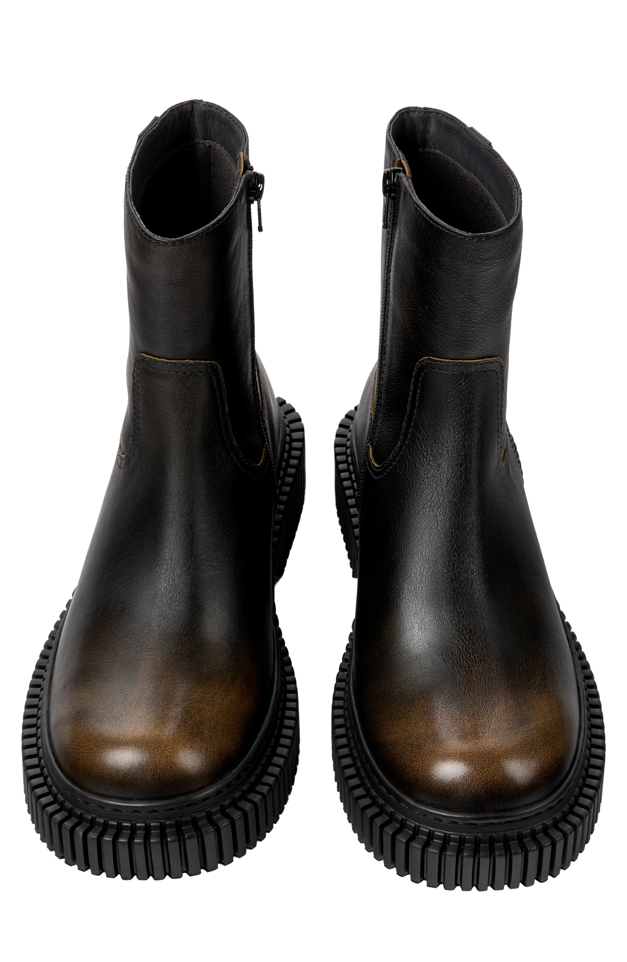 Pix Berlin Leather Ankle Boot, Alternate, color, BROWN MULTI