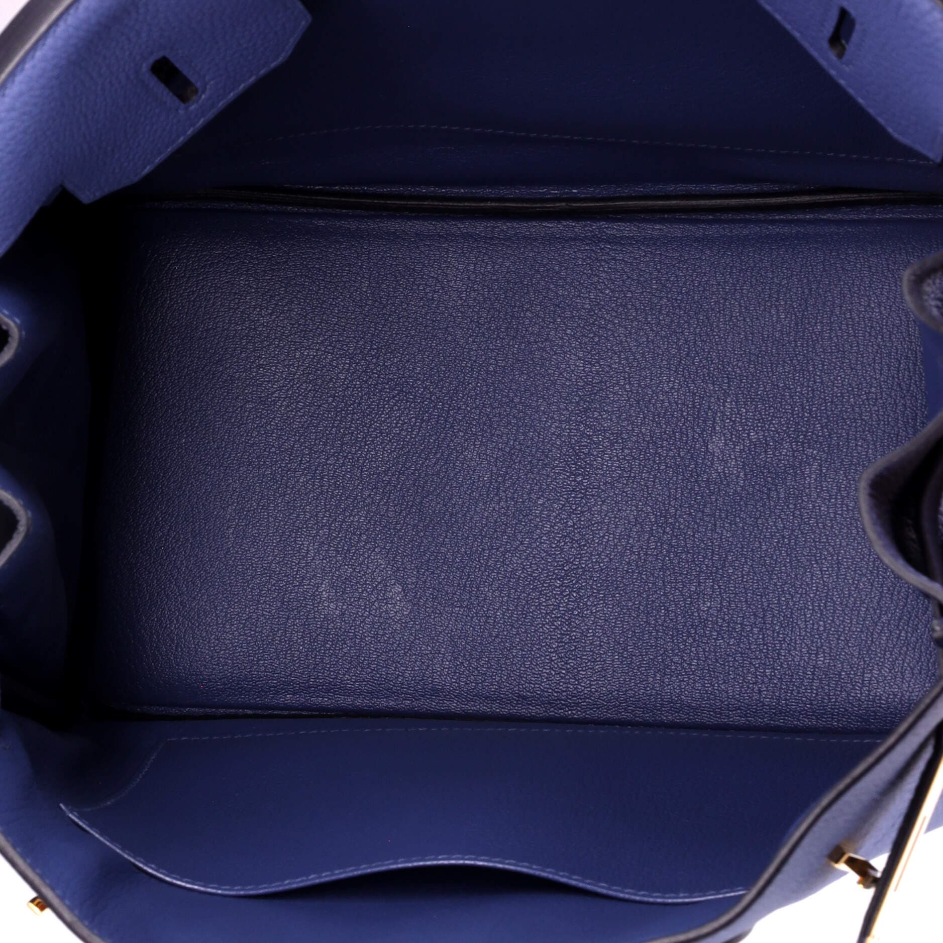 Pre-Owned Hermes Birkin Handbag Blue Togo with Gold Hardware 30, Alternate, color, Bleu Brighton