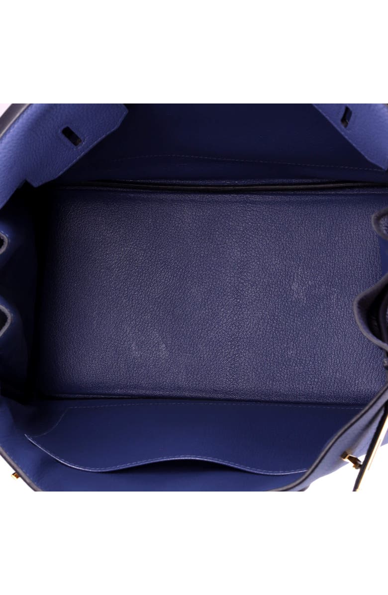 Pre-Owned Hermes Birkin Handbag Blue Togo with Gold Hardware 30, Alternate, color, Bleu Brighton