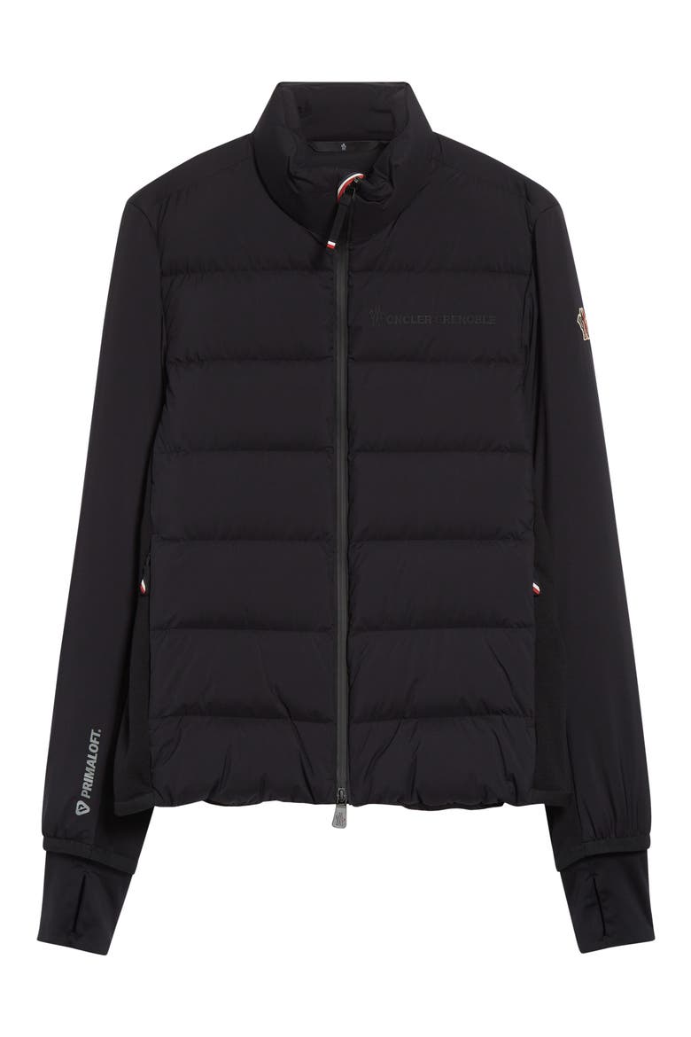 Araripe Mixed Media Down Jacket, Alternate, color, BLACK