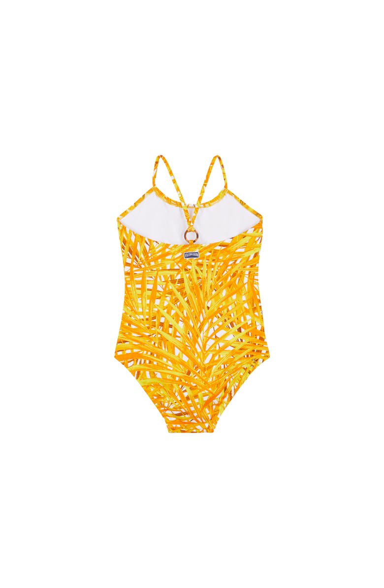Vilebrequin Kids' Palm Leaves Jersey One-Piece Swimsuit, Alternate, color,
