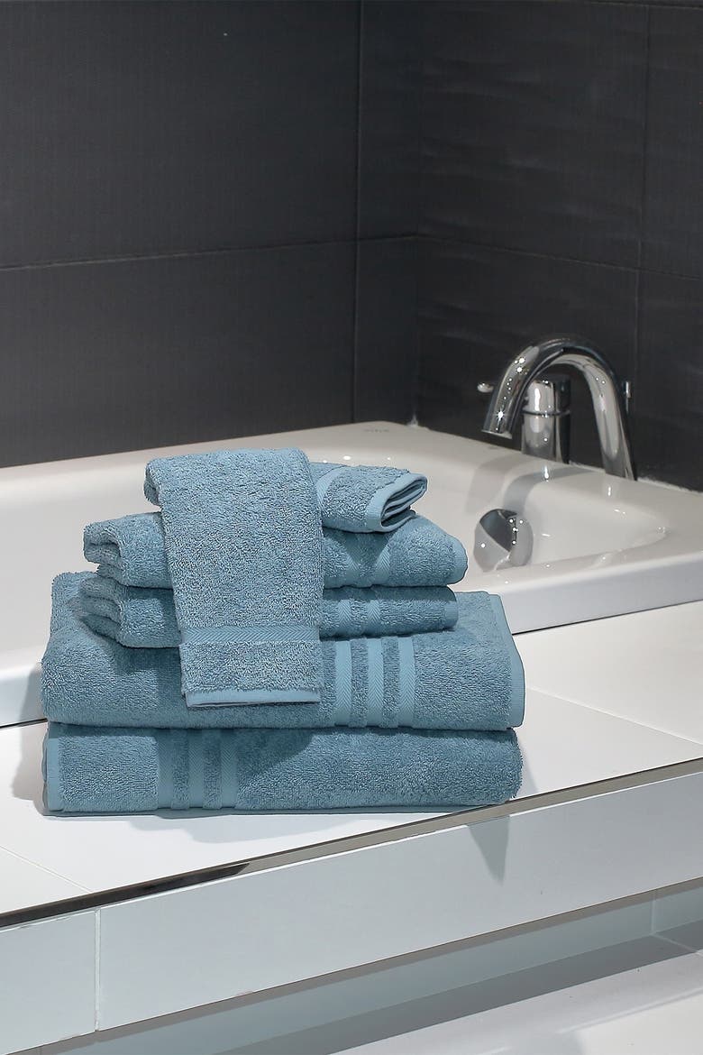 Denzi 6-Piece Towel Set - Denzi Blue, Alternate, color, DENZI BLUE
