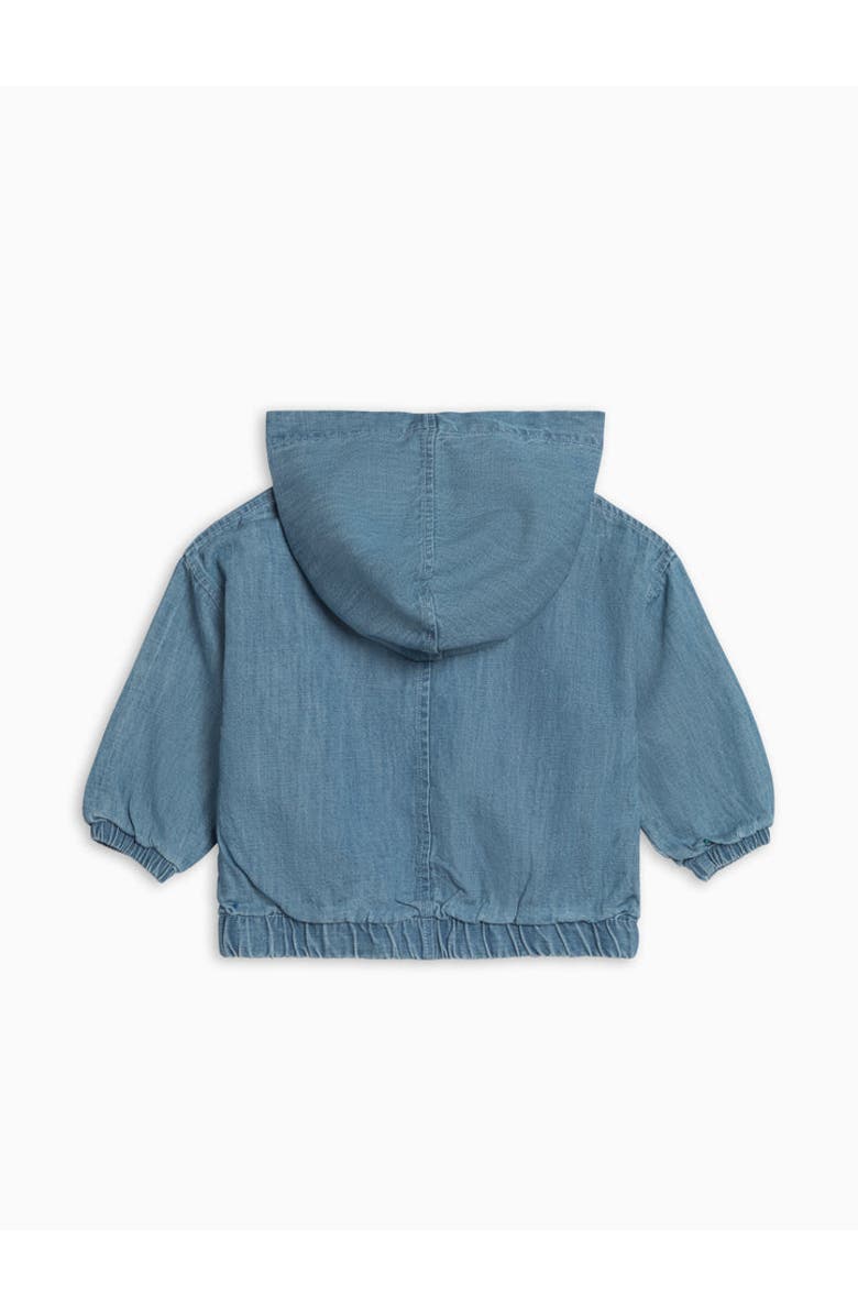 KENDI by Colored Organics Organic Jules Chambray Hooded Jacket, Alternate, color, Chambray