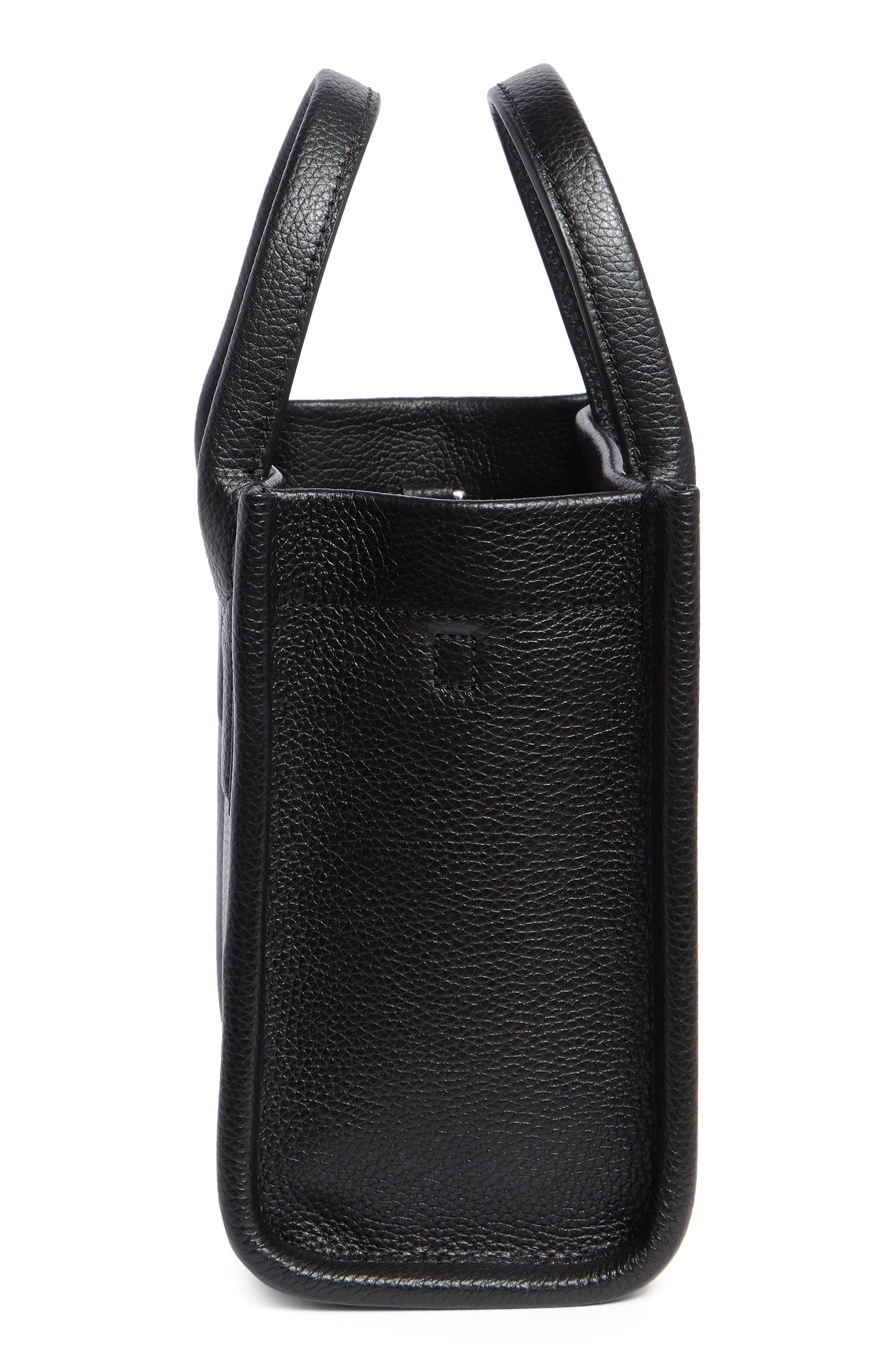 Marc Jacobs Small Leather Standard Supply Tote, Alternate, color, Black