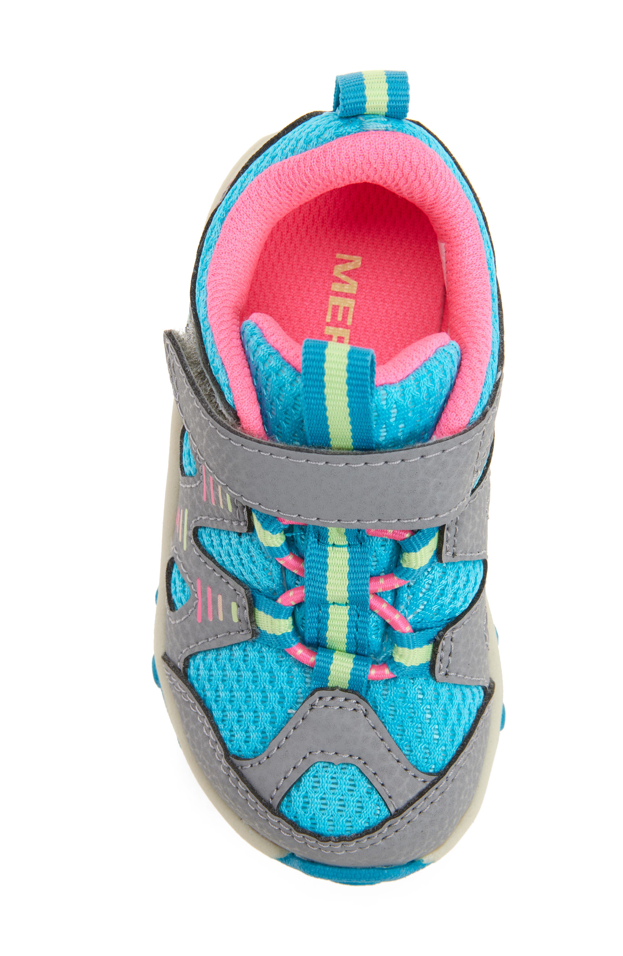 Merrell Kids' Trail Chaser Jr. Sneaker, Alternate, color, Grey/ Turquoise/ Multi