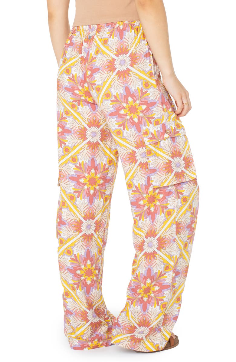Roxy Precious Floral Cargo Pants, Alternate, color, Aragon