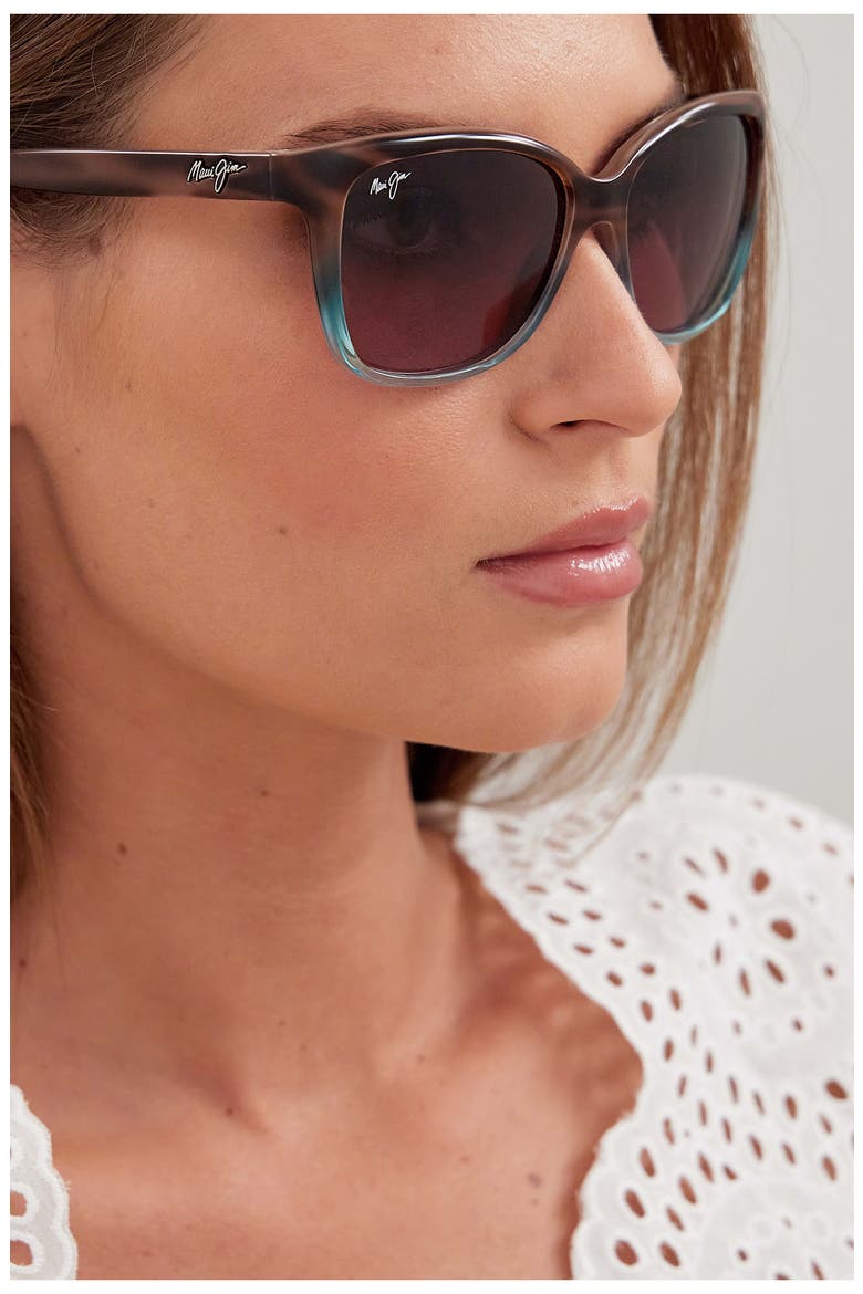 Starfish 56mm PolarizedPlus2® Cat Eye Sunglasses, Alternate, color, BROWN