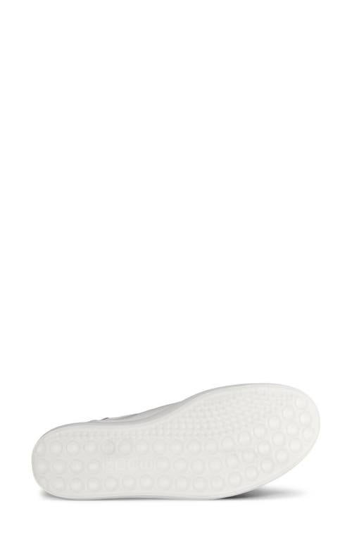 Ecco Soft 7 Sneaker In White/pure Silver