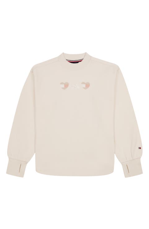 Kids' Mock Neck Fleece Sweatshirt
