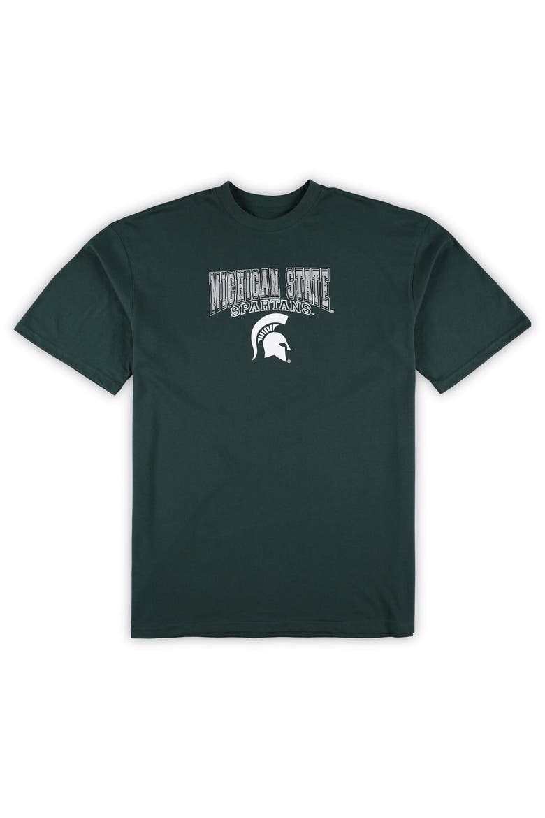 Men's Profile Green Michigan State Spartans Big & Tall 2-Pack T-Shirt & Flannel Pants Set, Alternate, color, Green