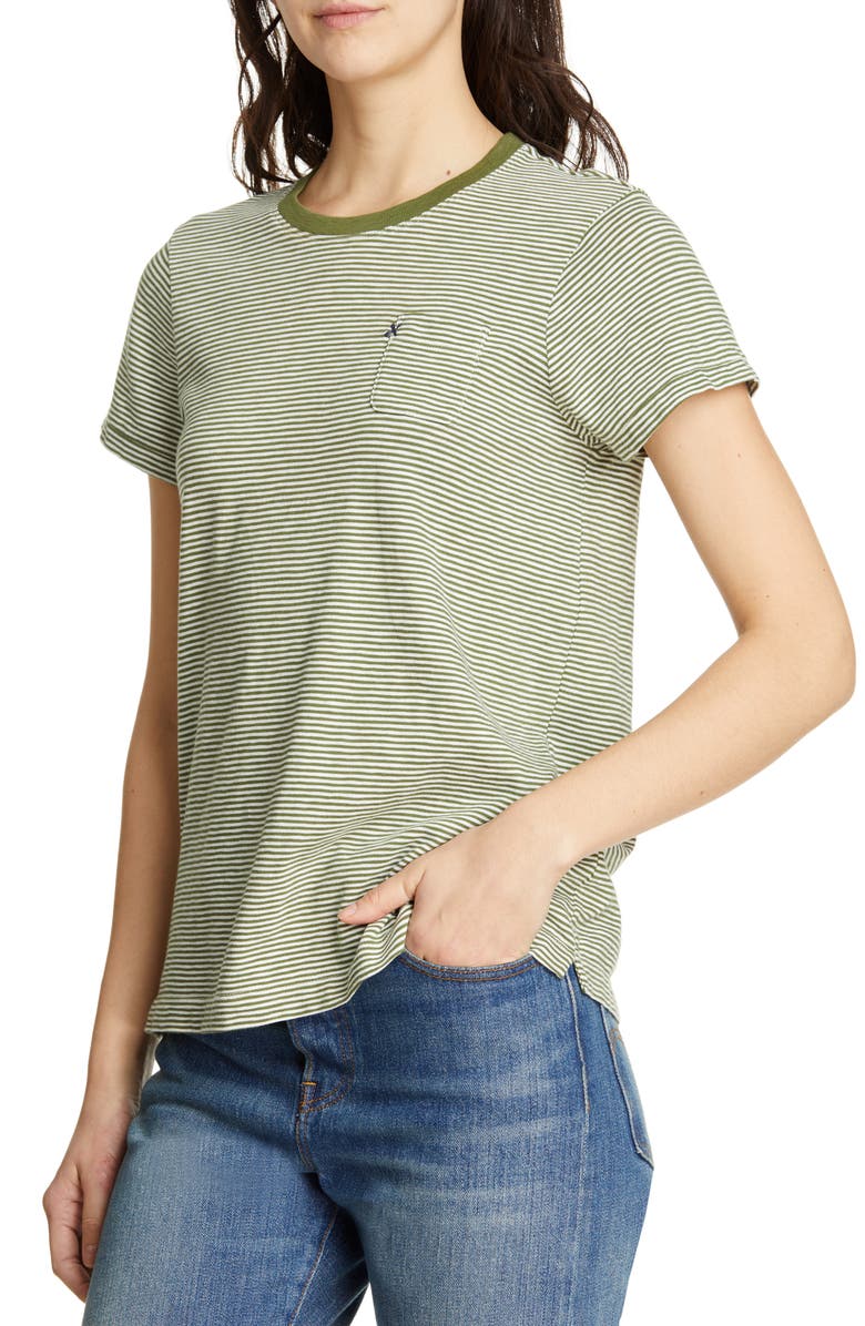 Alex Mill Slub Stripe Cotton Pocket Tee, Alternate, color, 