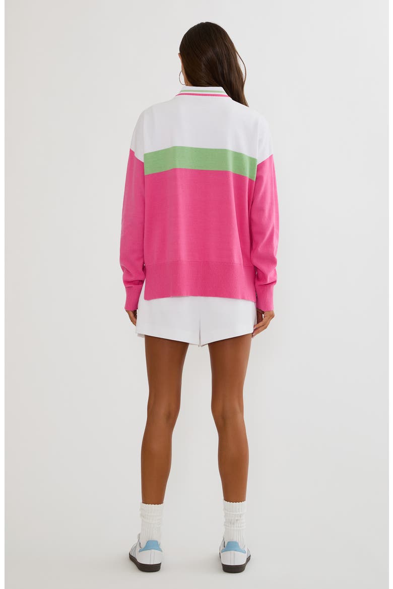 Callie Game Set Match Sweater, Alternate, color, STRAWBERRY MATCHA