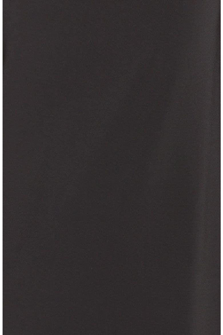 Chiffon & Crepe Shift Dress, Alternate, color, BLACK