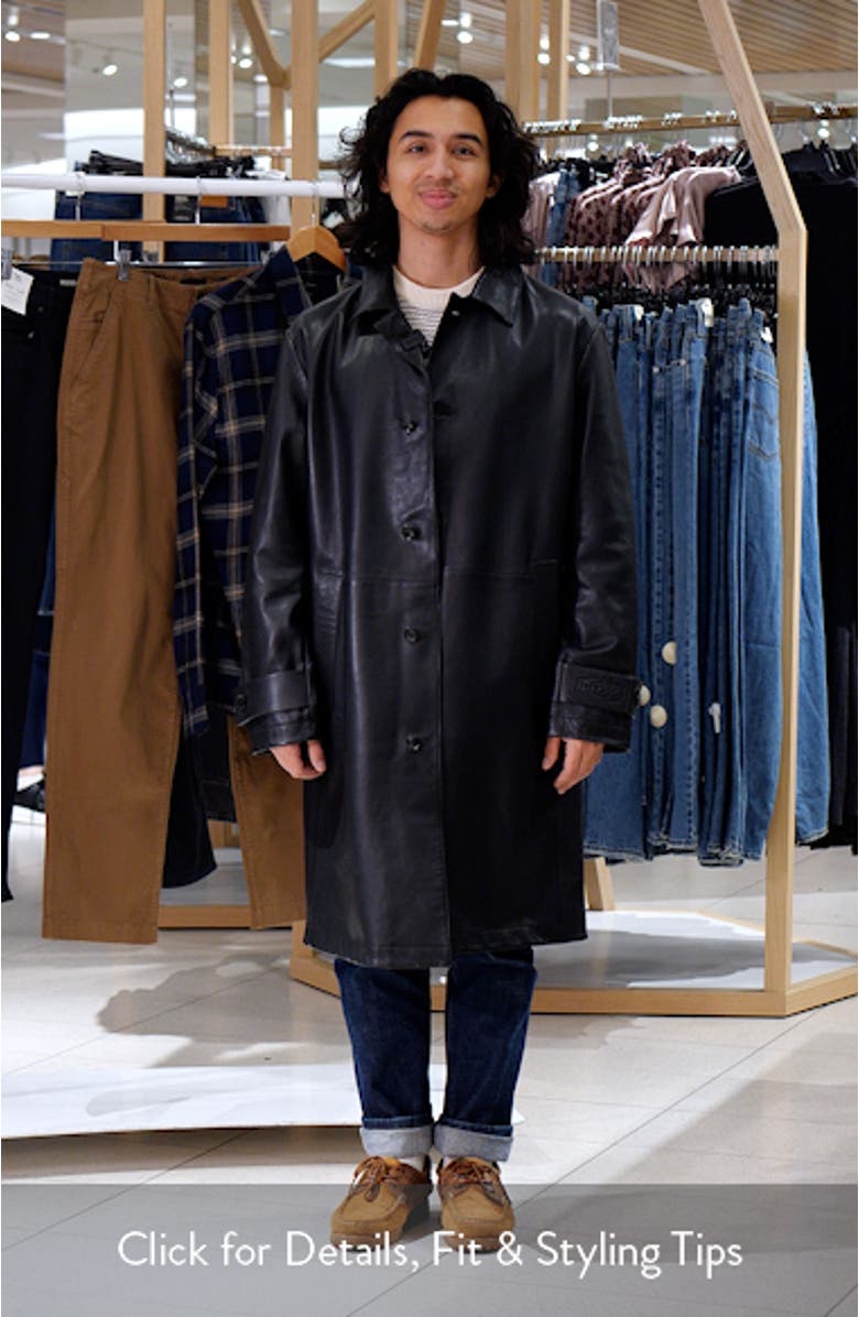 Malfred Leather Overcoat, sales video thumbnail