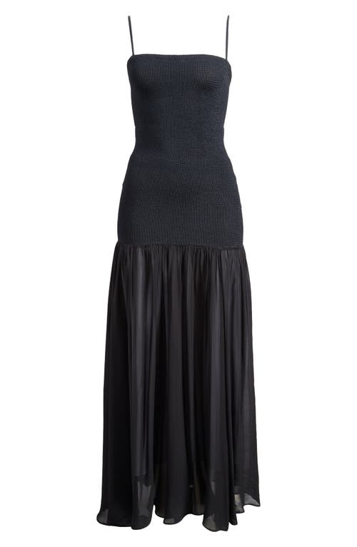Hunza G Hybrid Cover-up Maxi Dress In Black