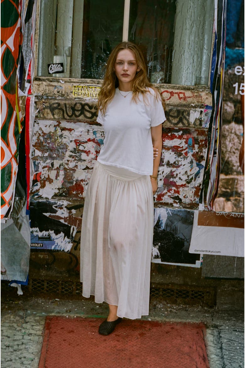 Vintage Style Tee in White, Alternate, color, White