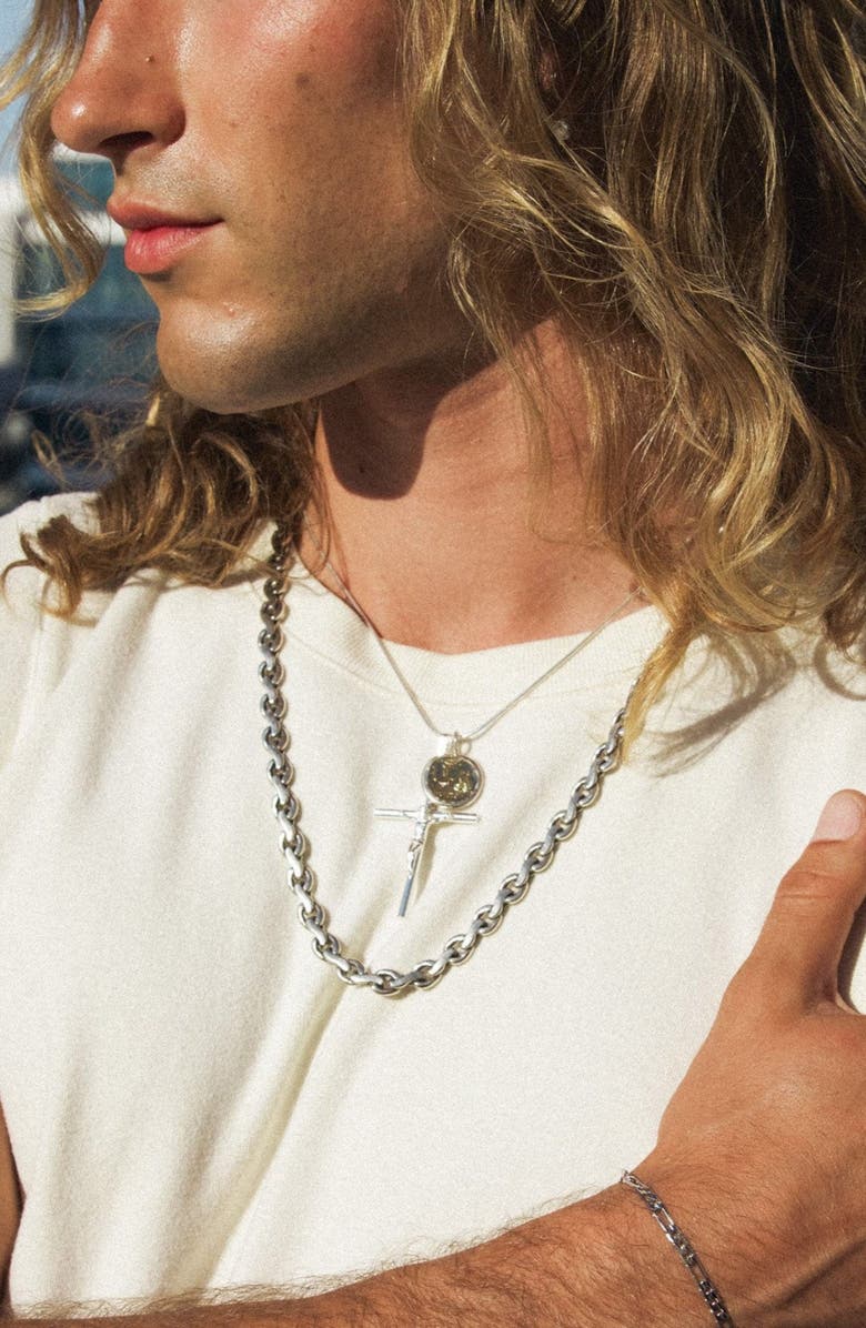 Child of Wild Rhapsody Flat Link Chain Necklace, Alternate, color, Silver