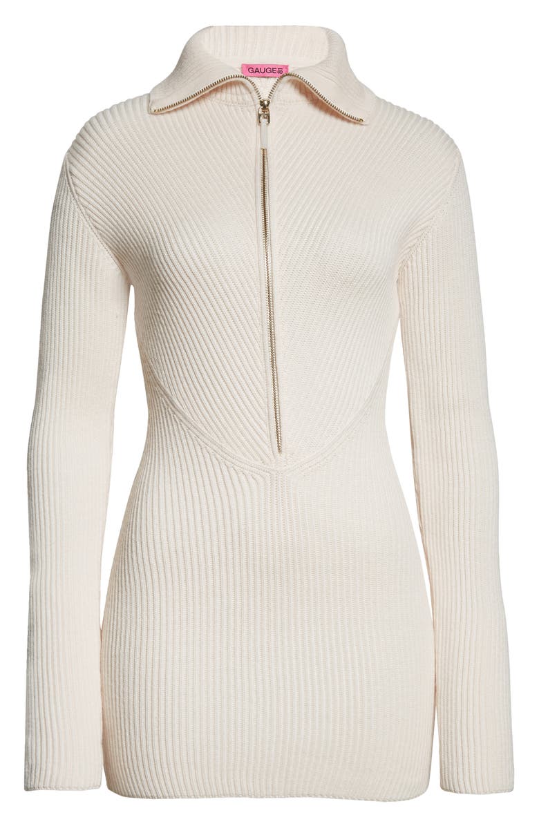 GAUGE81 Soro Rib Merino Wool Minidress, Alternate, color, 