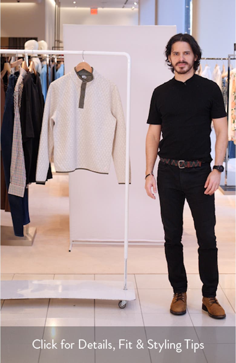 Corbet Reversible Quilted Snap Placket Sweatshirt, sales video thumbnail