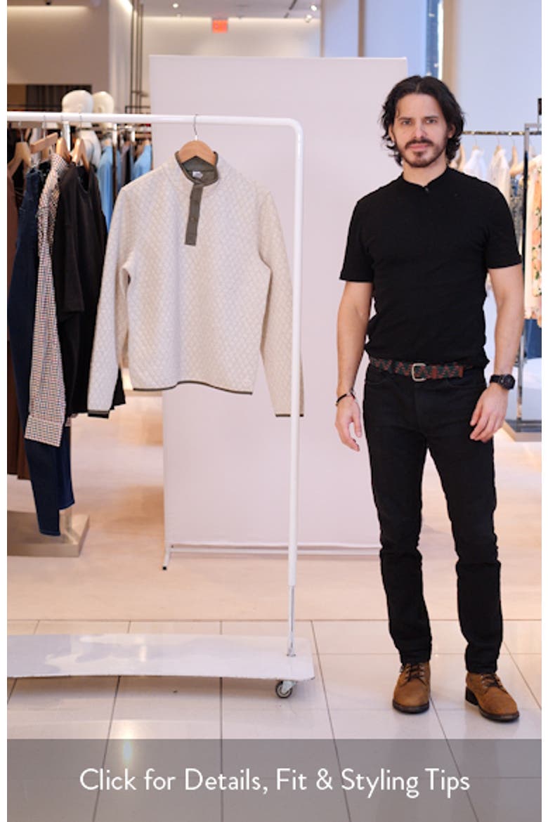 Corbet Reversible Quilted Snap Placket Sweatshirt video