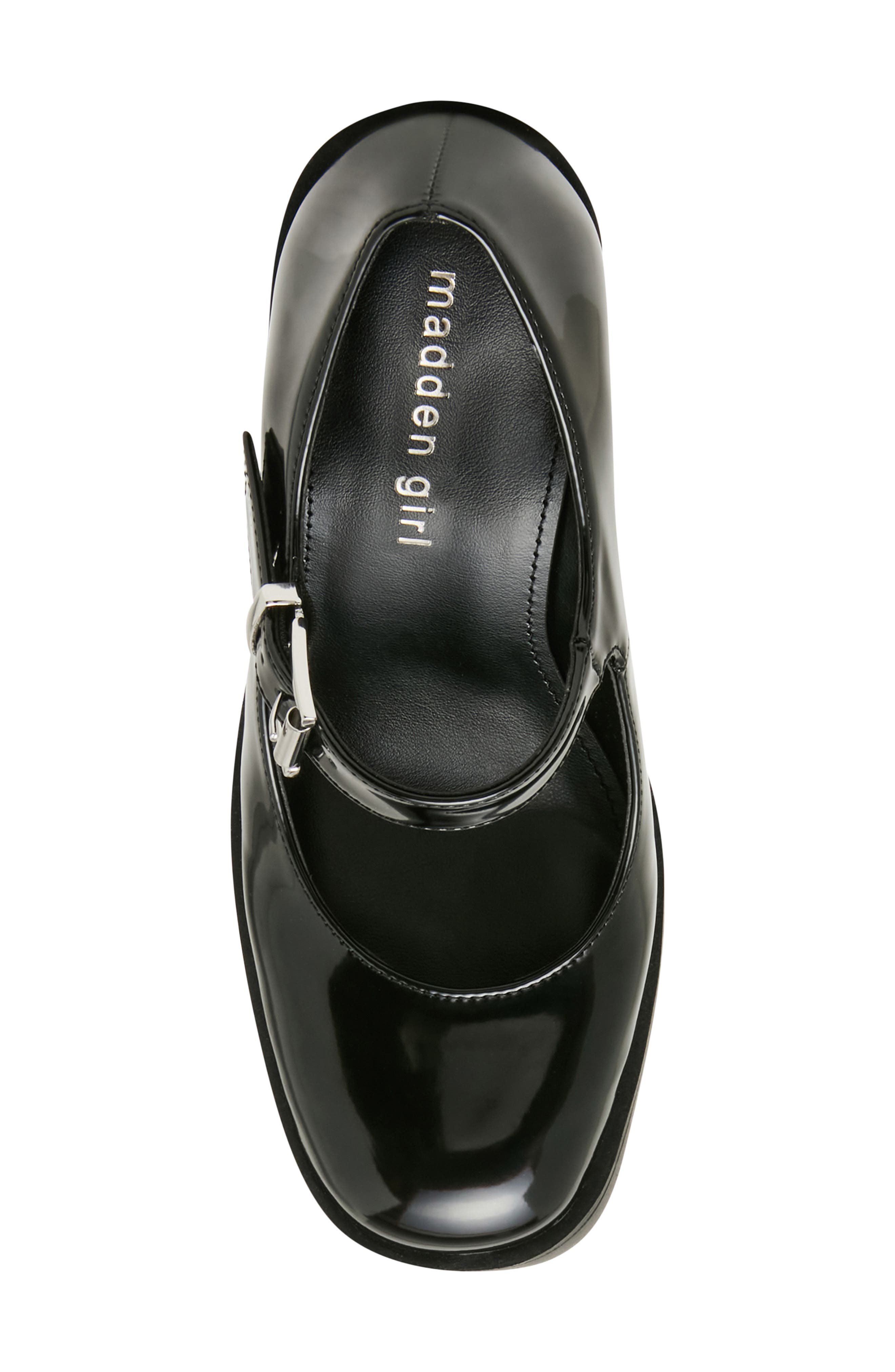 Daphne Mary Jane Faux Leather Pump, Alternate, color, BLACK BOX