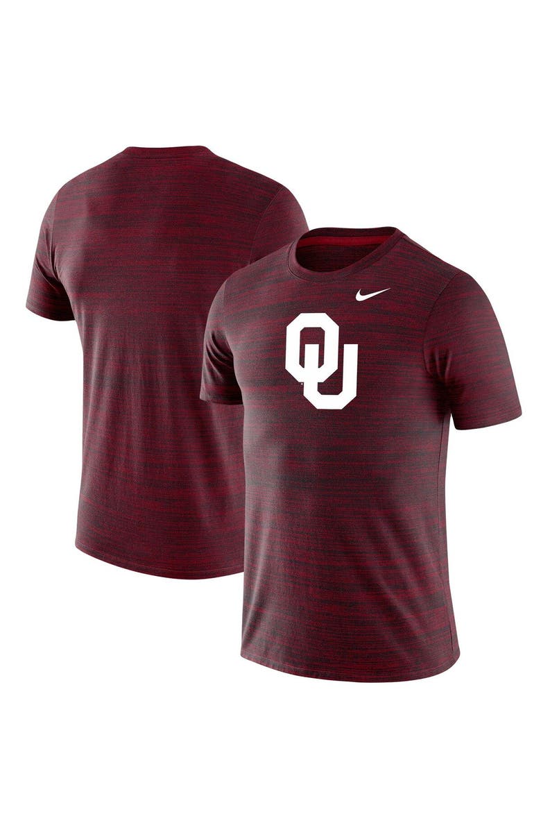 Nike Men's Nike Crimson Oklahoma Sooners Team Logo Velocity Legend Performance T-Shirt, Alternate, color, 