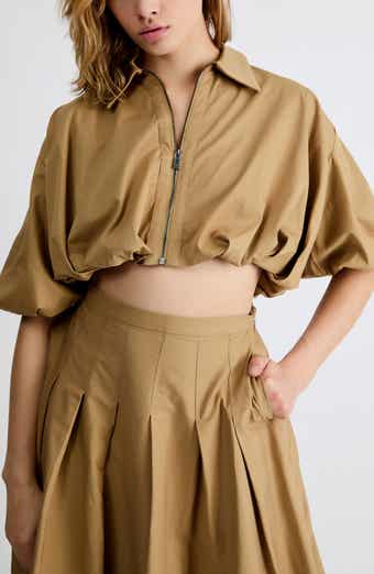 Indie Zip-Up Crop Top