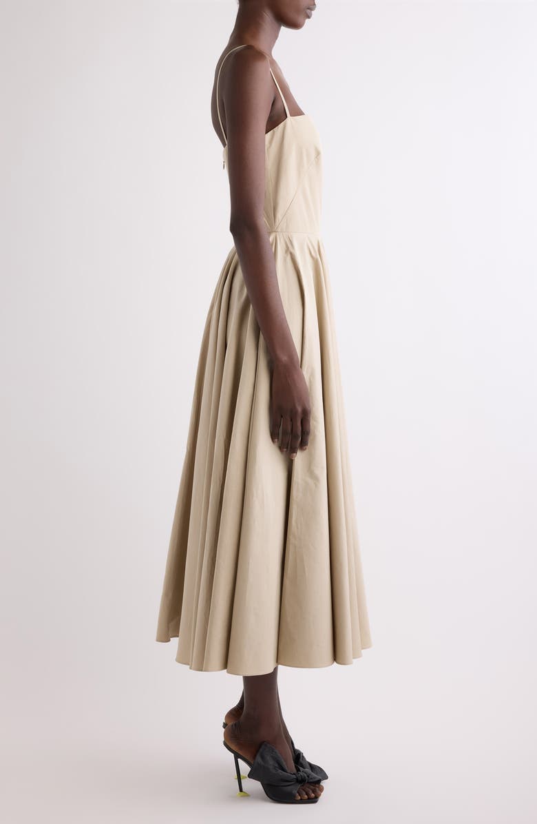 Givenchy Sliced Cotton Poplin Dress, Alternate, color, Beige