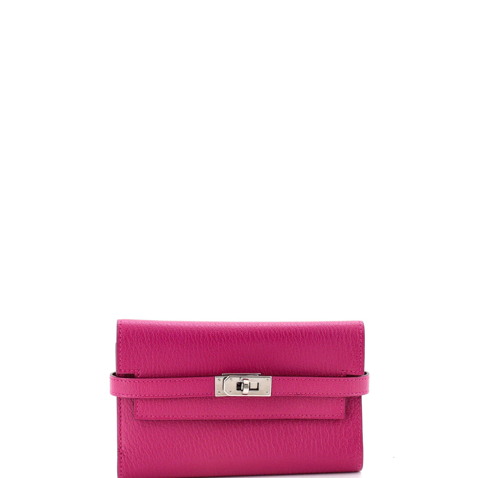 Kelly Trifold Wallet Chevre Mysore Medium, Main, color, Pink