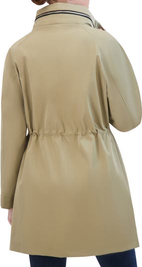 Oversize Water Repellent Hooded Rain Jacket