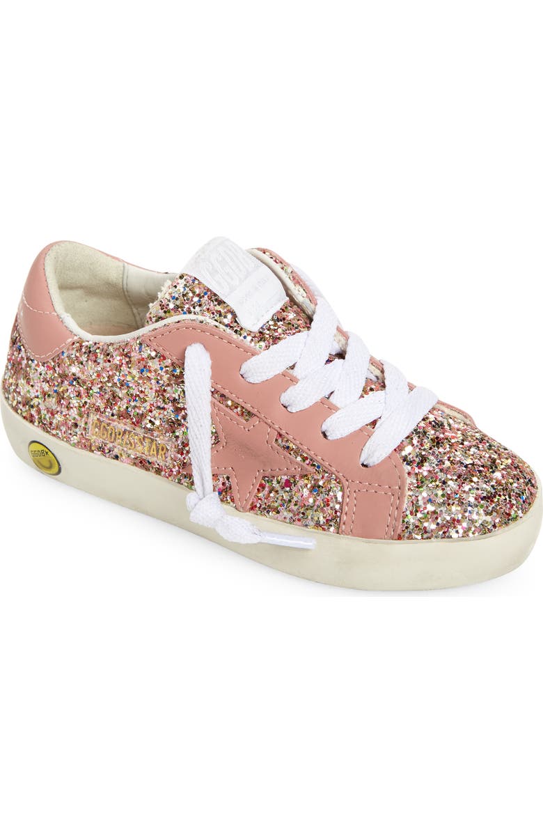 Golden Goose Kids' Super-Star Glitter Low Top Sneaker, Main, color,