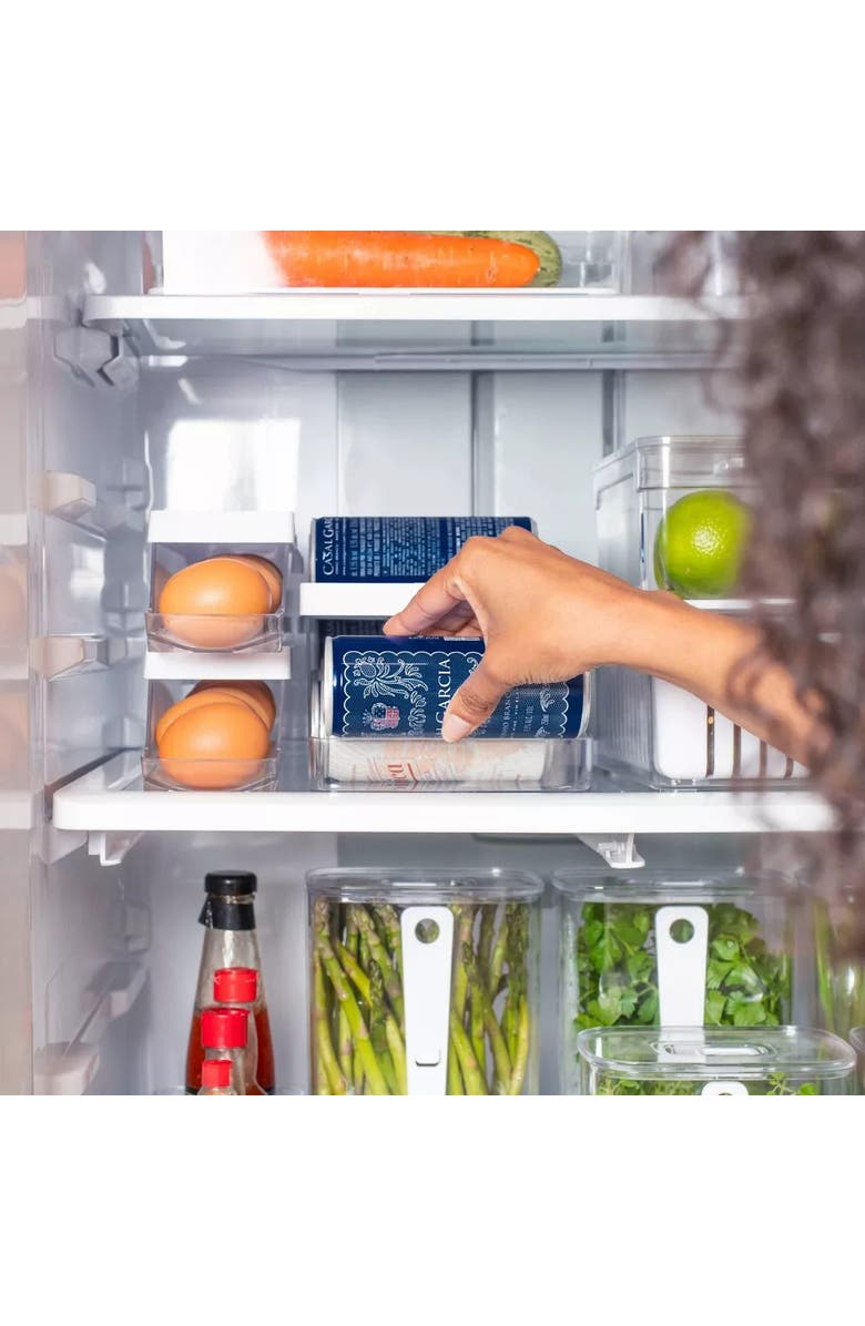 OU Clear Rolling BPA Free Can Dispenser Organizer 4 Piece Set, Alternate, color,