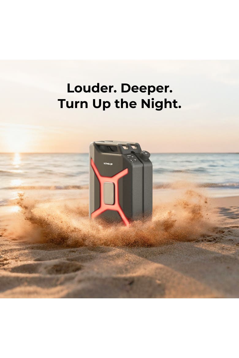 Portable Party Speaker, 300W Bass Boost, RGB, TWS, Mic/Guitar Input, App Control, Bluetooth Speaker, Alternate, color, Black