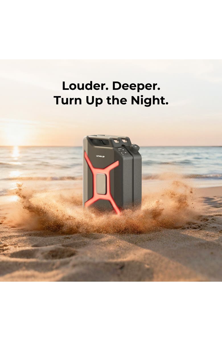 Ultimea Go Portable Party Speaker, 300W Bass Boost, RGB, TWS, Mic/Guitar Input, App Control, Bluetooth Speaker, Alternate, color, Black