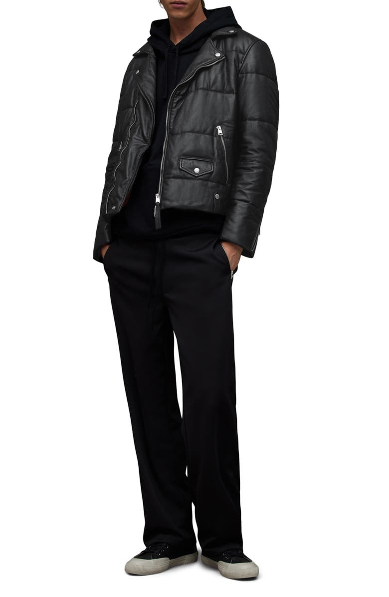 AllSaints Ryder Quilted Leather Moto Jacket, Alternate, color, 