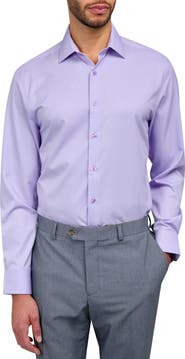 W.R.K Slim Fit Broken Stripe Print Recycled Performance Stretch Dress Shirt