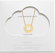 Estella Bartlett Modern Floral Pendant Necklace